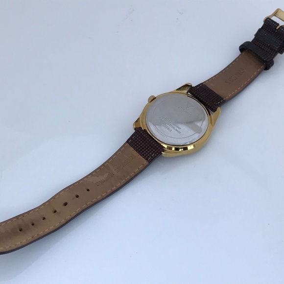 Guess Women Watch Bling Crystal Accents Brown Band - Picture 5 of 8